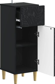 vidaXL Ντουλάπι Αποθήκευσης Μπάνιου DELFT Μαύρο 30 x 31 x 80 εκ.
