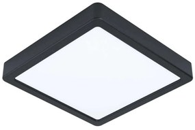 Φωτιστικό Οροφής-Πλαφονιέρα Fueva-Z 900109 21x21x2,8cm Dimmable Led 16,5W Black Eglo Ατσάλι,Πλαστικό