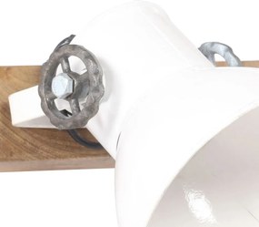 vidaXL Φωτιστικό Τοίχου Industrial Λευκό 65x25 εκ. Ε27