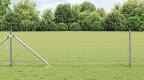 vidaXL Σετ Πόλων Σετ 2 Γαλβανισμένο Ατσάλι 25 x 0.5 μ Ανθεκτικός