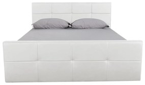 14320004 Κρεβάτι ANEMONE Λευκό PU Με Αποθηκευτικό Χώρο 217x170x100cm PU/Πλαστικό, 1 Τεμάχιο