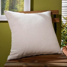 Μαξιλαροθήκη Διακοσμητική Como 01 Ecru Teoran 45X45 45x45cm Cotton-Polyester