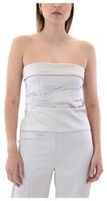 Μπλουζάκια με μακριά μανίκια My T Wearables  SATIN STRAPLESS TOP WOMEN