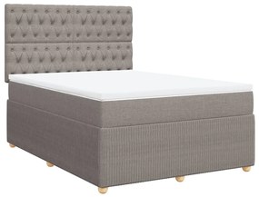 ΚΡΕΒΑΤΙ BOXSPRING ΜΕ ΣΤΡΩΜΑ TAUPE 140X190 ΕΚ. ΥΦΑΣΜΑΤΙΝΟ 3294362