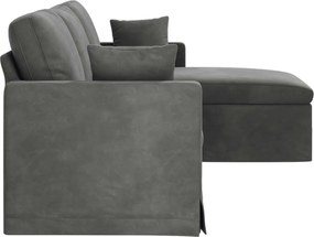 vidaXL Καναπές Σκούρο Γκρι