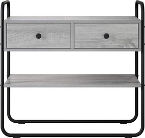 vidaXL Τραπέζι κονσόλας Γκρι Sonoma 80 x 40 x 75 εκ.