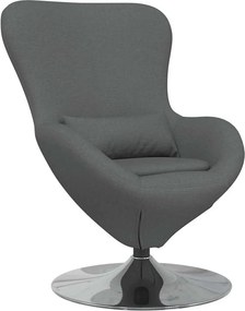 vidaXL Κάθισμα-αυγό Σκούρο Γκρι 63 x 73 x 90 εκ ύφασμα
