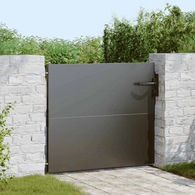 vidaXL Πύλη Κήπου Μαύρο 85 x 100 cm Ατσάλι με Επικάλυψη Πούδρας