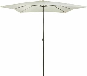 Ομπρέλα Aktive Κρεμ Ø 4,8 cm 300 cm Αλουμίνιο