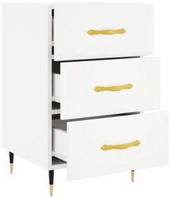 vidaXL Κομοδίνο Λευκό 40 x 40 x 66 εκ. από Επεξεργασμένο Ξύλο