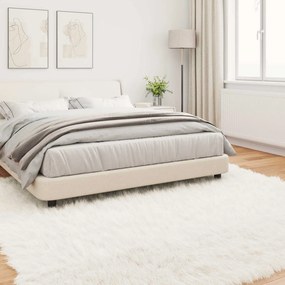 vidaXL Χαλί από τεχνητό πρόβειο δέρμα TAFALLA Λευκό 240 x 240 cm