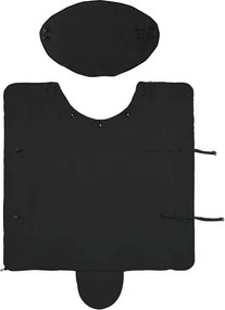 vidaXL Σαμάρι Ίππου Μαύρο Πολυεστέρας