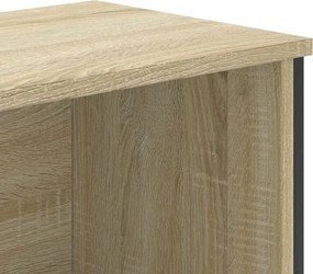 vidaXL Βιβλιοθήκη Χρώμα Sonoma Δρυς 80x31x169 εκ. Επεξεργασμένο Ξύλο