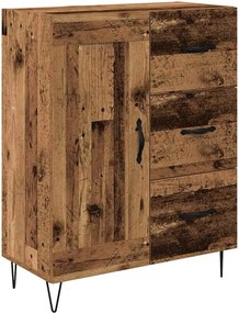 vidaXL Highboard με συρτάρι 2 pcs Παλιό ξύλο Επεξεργασμένο ξύλο