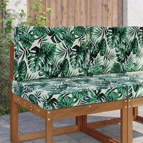 vidaXL Μαξιλάρι Καναπέ Εξωτερικού Χώρου 2 pcs Σχέδιο Φύλλου