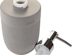 Διανομέας Σαπουνιού DKD Home Decor Γκρι Τσιμέντο πολυπροπυλένιο