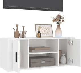 vidaXL Έπιπλο Τηλεόρασης Λευκό 100 x 35 x 40 εκ. Επεξ. Ξύλο