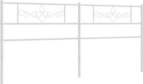 vidaXL Ανταλλακτικό κεφαλάρι Λευκό 200 εκ. Μεταλλικό