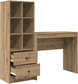 vidaXL Γραφείο Artisan Oak 135,5 x 40 x 127 εκ 2 τμχ.