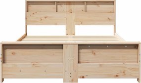 vidaXL Σκελετός Κρεβατιού Καφέ 150 x 200 cm Επεξεργασμένο ξύλο