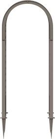 vidaXL Αψίδα Ρόδων με Ακίδες Γκρι 97 x 43 x 218 εκ. PP