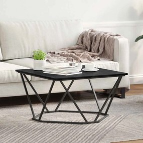 vidaXL Τραπεζάκι σαλονιού Μαύρη Οξυά 80 x 80 x 45 cm