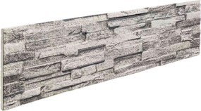vidaXL Πάνελ τοίχου 10 pcs Ανοιχτό γκρι 100 x 25 cm Αφρός EPS