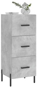 vidaXL Ντουλάπι Γκρι Σκυροδέματος 34,5x34x90 εκ. Επεξεργασμένο Ξύλο