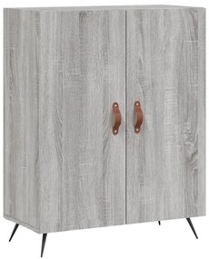 vidaXL Ντουλάπι Γκρι Sonoma 69,5 x 34 x 180 εκ. Επεξεργασμένο Ξύλο