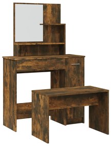 vidaXL Μπουντουάρ Σετ Καπνιστή Δρυς 86,5 x 35 x 136 εκ.