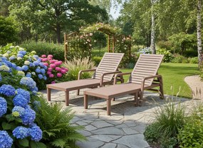 Ξαπλώστρα Concavo-Καφε ανοιχτό