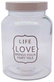 Βάζο Αποθήκευσης 819997 1000ml Clear Ankor Metal, Glass