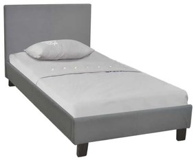 Κρεβάτι Wilton Μονό Ύφασμα Γκρι . Διάσταση: 97x203x89(Στρώμα 90x190)cm