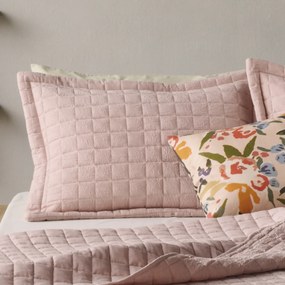 Ζεύγος Μαξιλαροθήκες Καπιτονέ (50x70) Kentia Vegas 14 Pink
