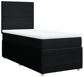 ΚΡΕΒΑΤΙ BOXSPRING ΜΕ ΣΤΡΩΜΑ ΜΑΥΡΟ 80 X 200 ΕΚ. ΥΦΑΣΜΑΤΙΝΟ 3294178