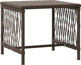 vidaXL Ξαπλώστρα 3 pcs Καφέ και Κρέμα Λευκό 200 x 55 x 92 εκ.