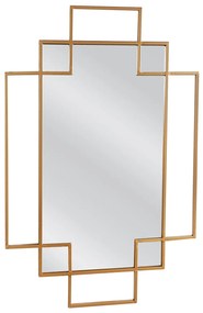 Καθρέπτης Τοίχου ArteLibre BOR Χρυσό Μέταλλο/Γυαλί 90x1.5x60cm-14790035