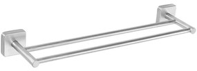 Κρεμάστρα Πετσέτας Διπλή Quattro 426299 60x11,5x5,5cm Satin Karag Stainless Steel