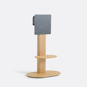 Έπιπλο τηλεόρασης με βάση, από επένδυση δρυ, GENNA