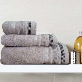 Πετσέτα Valeria Silver Sb Home Hand 30x50cm 100% Cotton
