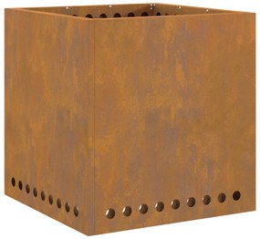 vidaXL Ατμός Πυροσβεστήρας Τετράγωνος 48x48x50 εκ Κατεργασμένο Χάλυβα
