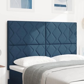 vidaXL κεφαλάρι Μπλε 140 cm Υφασμάτινο Διαμαντιών