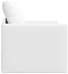 vidaXL Καθιστικό Κρεβάτι 2 σε 1 Λευκό 74x77x81 cm από Τεχνητό Δέρμα