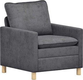 vidaXL Καναπές Σκούρο Γκρι 76 x 81 x 87,5 εκ Πολυεστέρας
