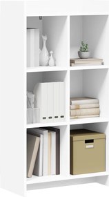vidaXL Βιβλιοθήκη Λευκό 59 x 30 x 111 εκ Επεξεργασμένο Ξύλο