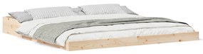 vidaXL Σκελετός Κρεβατιού Καφέ 180 x 200 cm Μασίφ ξύλο πεύκου