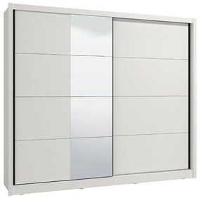Ντουλάπα με Καθρέφτη Albi 245 Λευκό 245x60x216 εκ. 245x60x216 εκ.