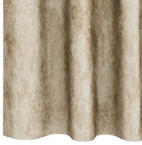 vidaXL κουρτίνες βελούδου  2 τεμ με τσέπες κρεμ 260 x 140 εκ