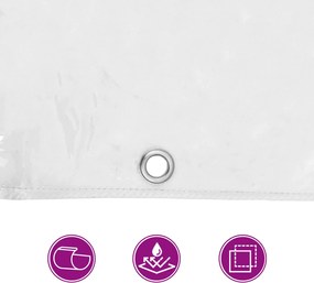 vidaXL Τarpuline Διαφανές 3 x 12 m PVC