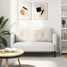 vidaXL Μαξιλάρι Πλάτης Κρεμ 140 x 24 x 50 εκ Βελούδο